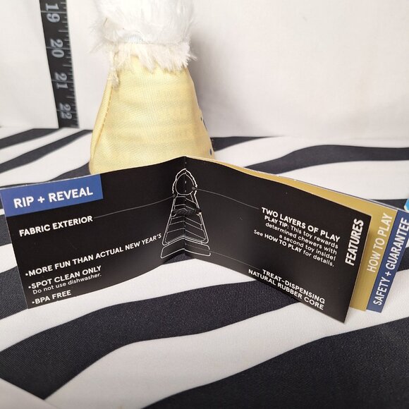 NWT Bark Super Chewer Chew Years Party Hat Dog Toy S-M - Picture 6 of 6